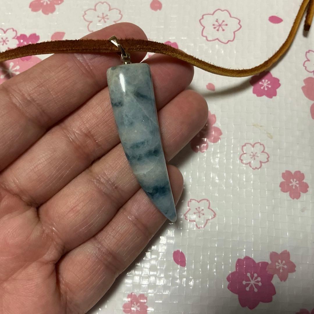 糸魚川翡翠 コン沢 ネックレストップ（103）