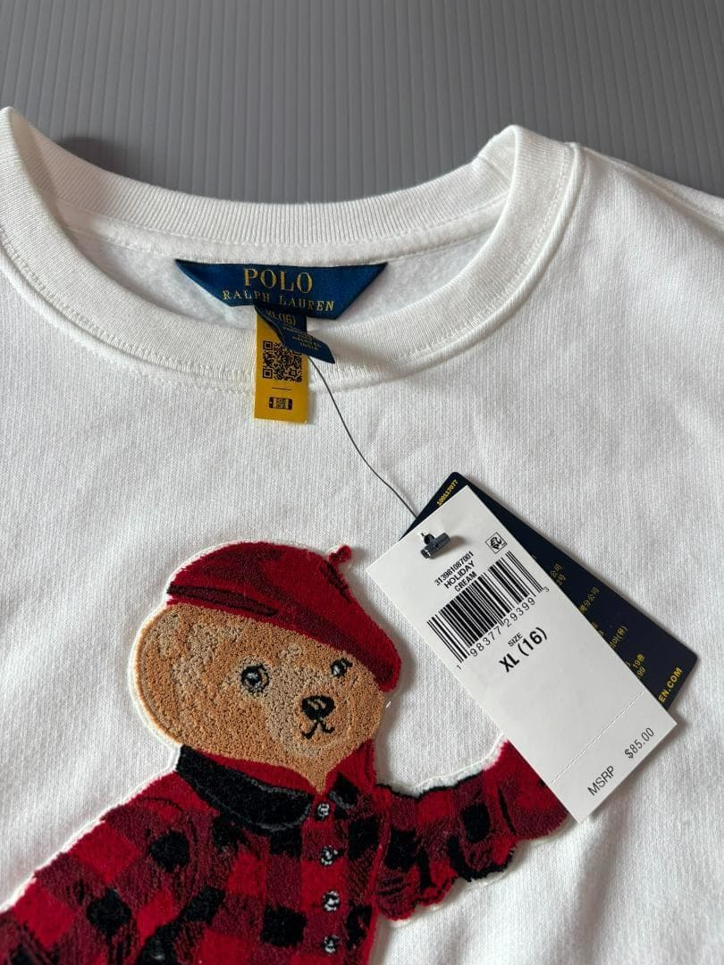 日本未入荷2025最新作新品ラルフローレンポロベアトレーナーガールズXL160