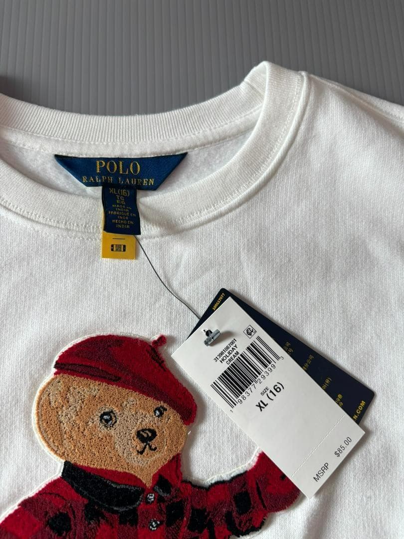 日本未入荷2025最新作新品ラルフローレンポロベアトレーナーガールズXL160