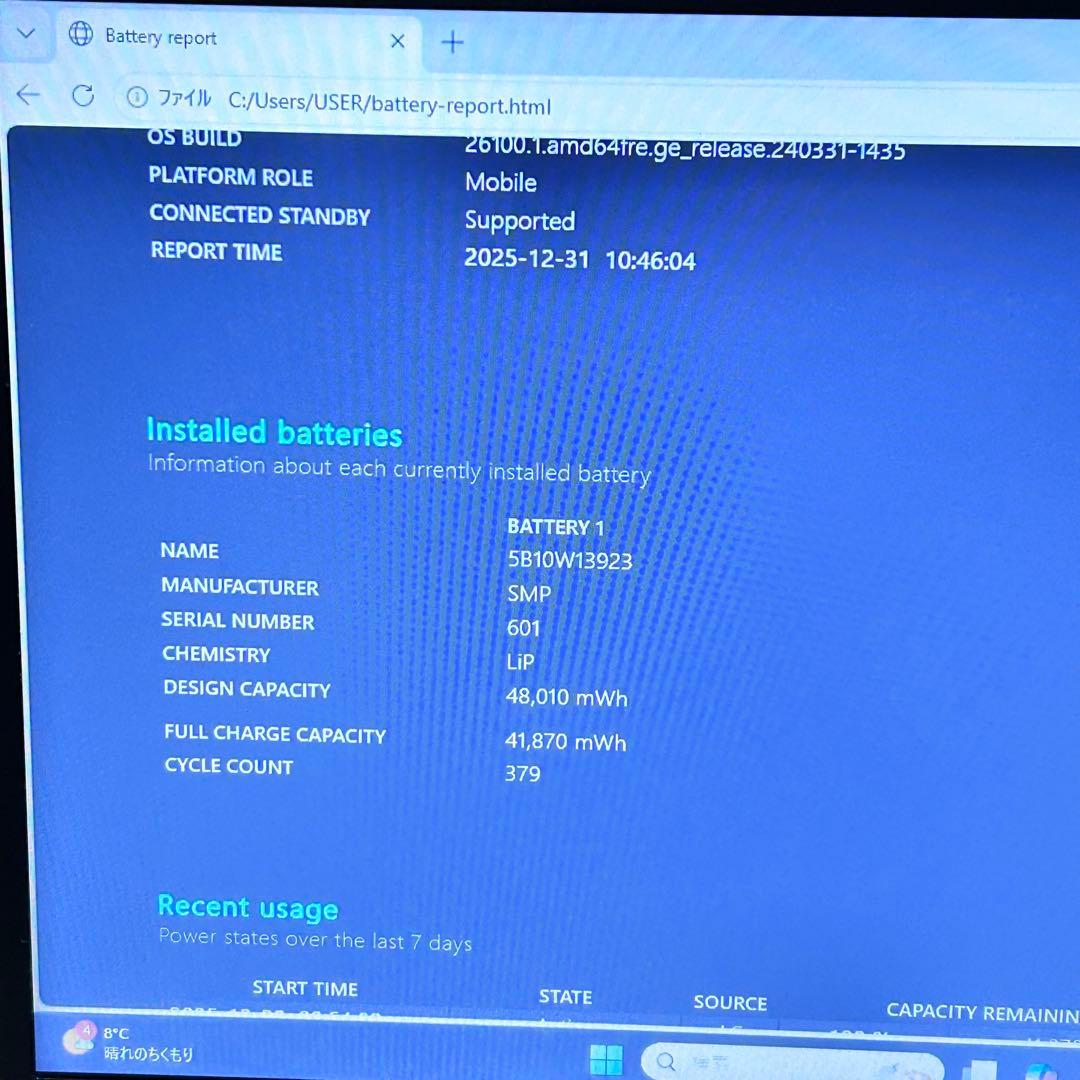 Office2021】ThinkPad X13｜i5｜SSD｜バッテリー極上
