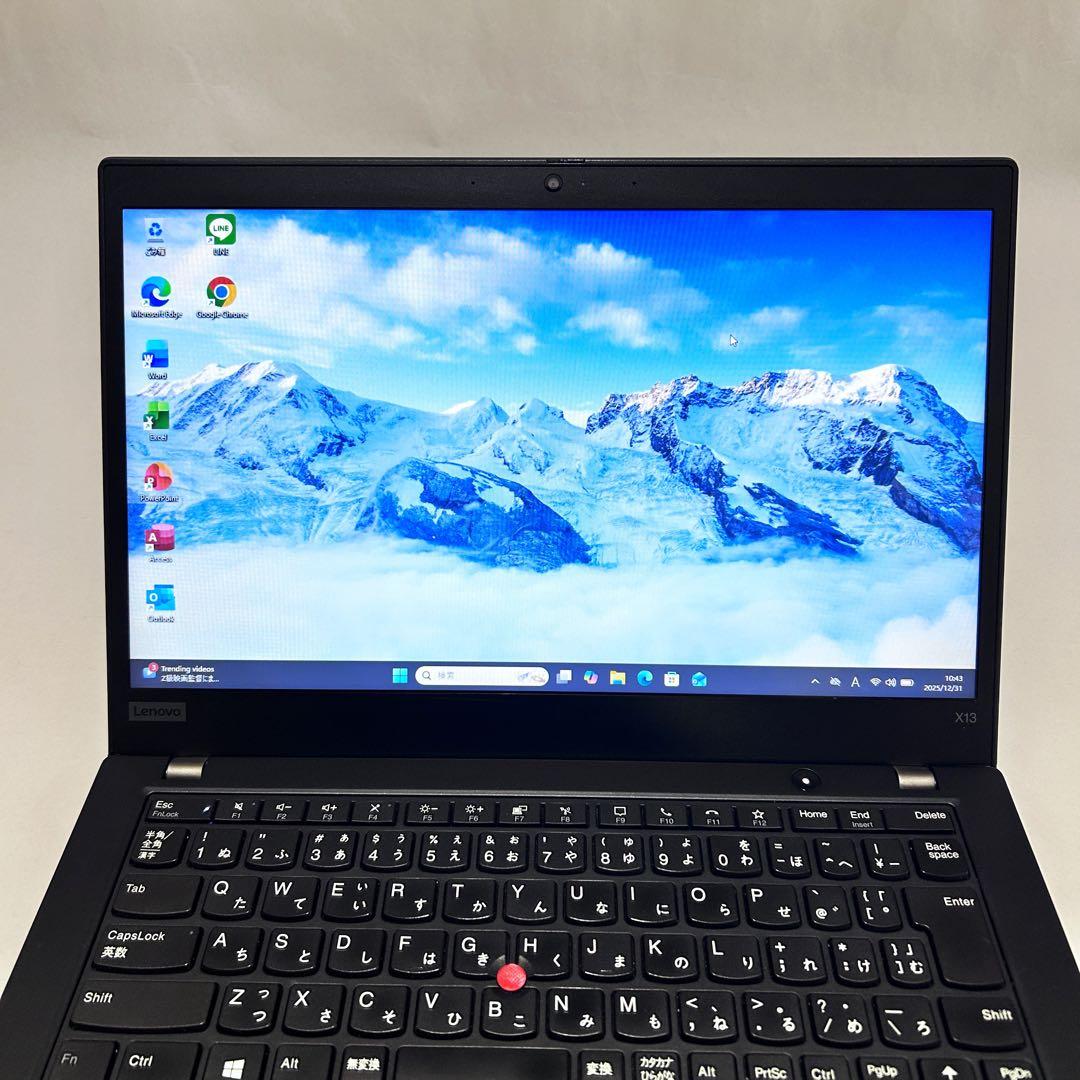 Office2021】ThinkPad X13｜i5｜SSD｜バッテリー極上