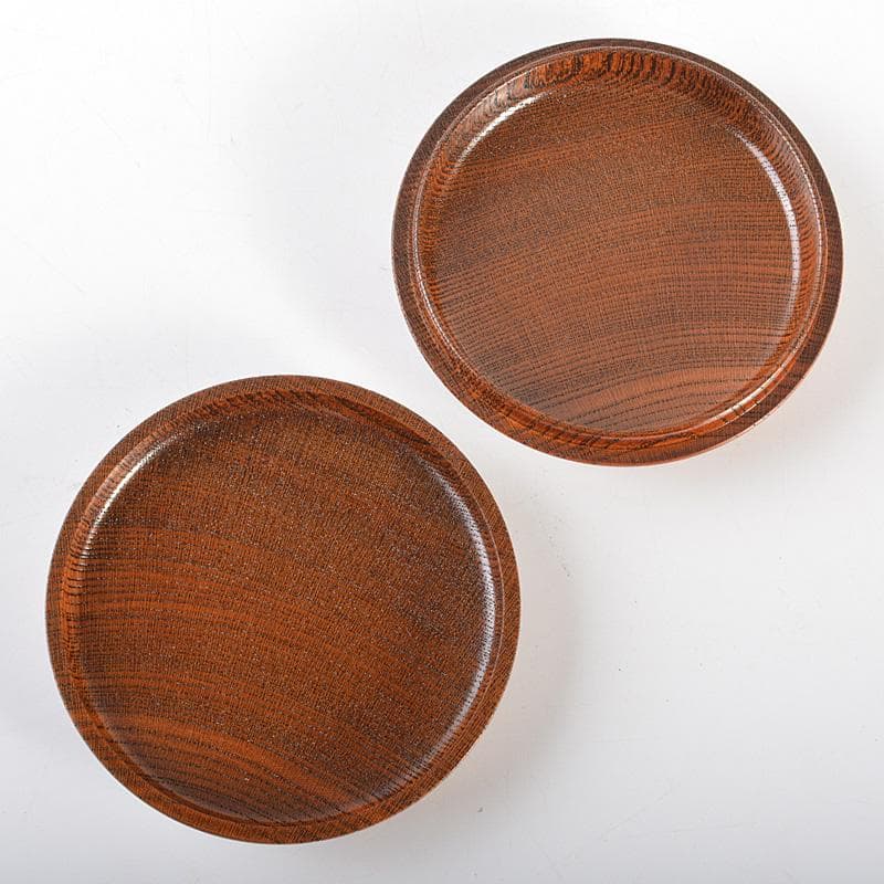 茶道具　漆工芸師　川端近左作　太閤桐絵欅拭漆香合　共箱　V　R6797