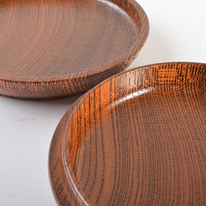 茶道具　漆工芸師　川端近左作　太閤桐絵欅拭漆香合　共箱　V　R6797