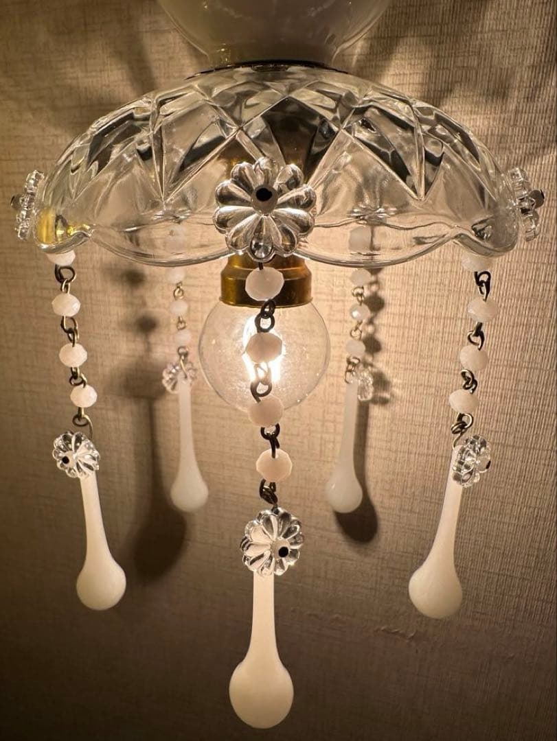 1920年代 フランス アンティーク オパリンガラスの可愛いミニ