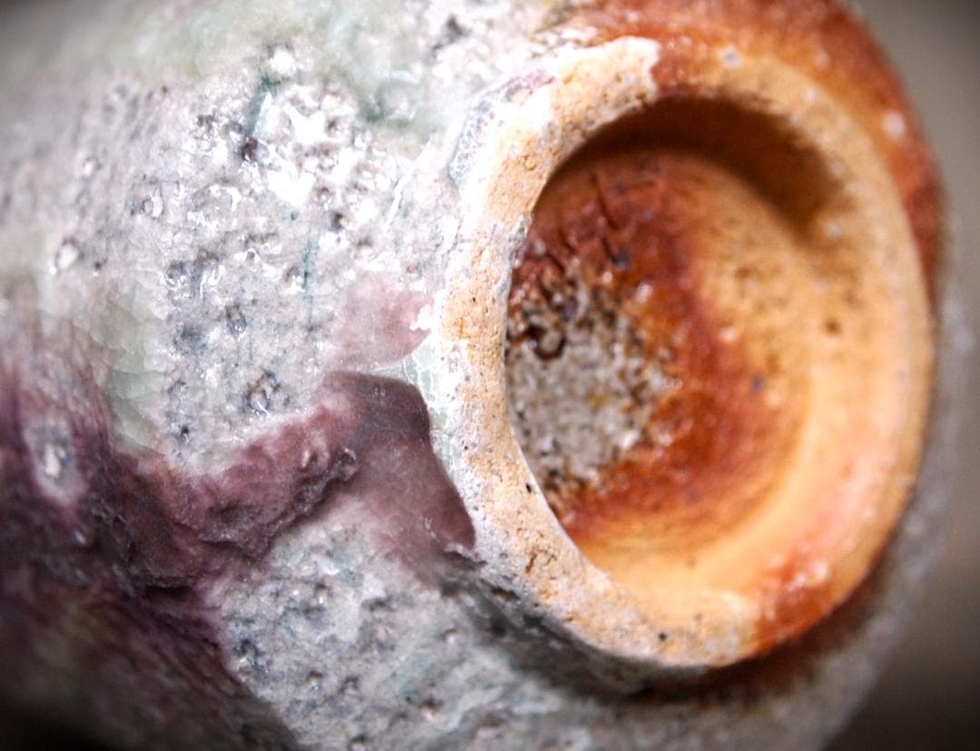 人気作家☆高橋燎☆信楽【窯変】焼き締め湯のみ☆トレインキルン薪窯