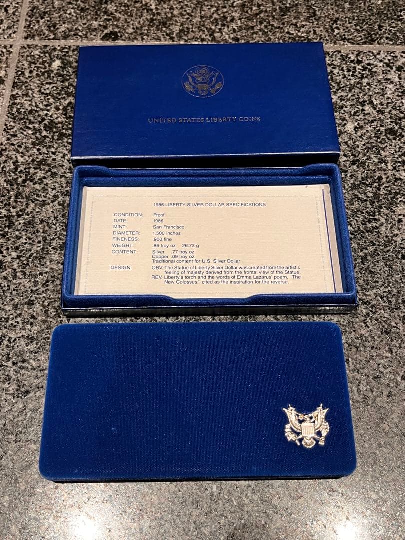 銀貨・銅貨】1986年製 リバティコイン 状態良好 1986 liberty coins