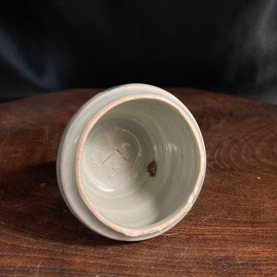 新春赤札セール❗️【ギャラリー三益】古美術　元〜明初染付　芙蓉紋共蓋小壺