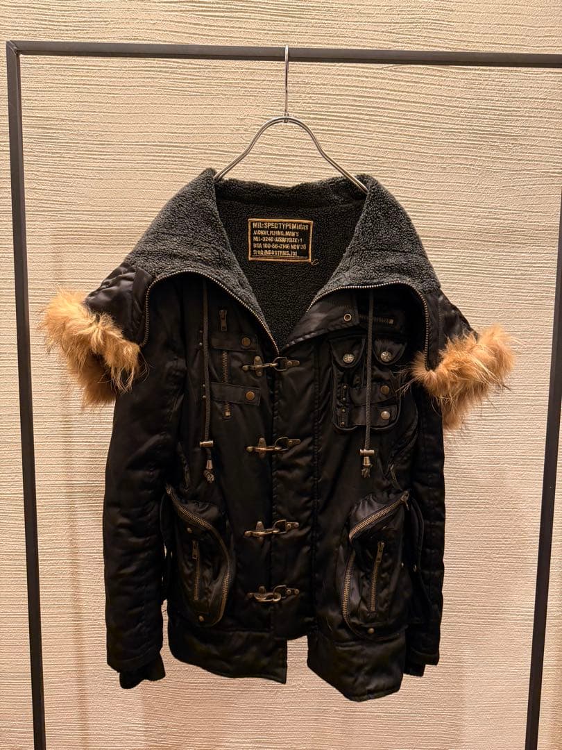 00s midas gimmick fur jacket blouson y2k - メルカリ