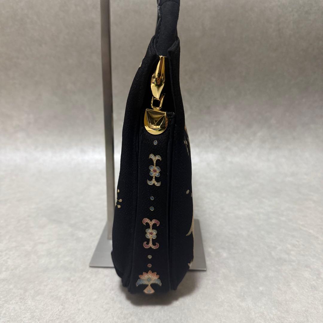 【新品未使用】希少　京都岡重　OKAJIMA 岡島和装バッグ　象　京友禅　シルク