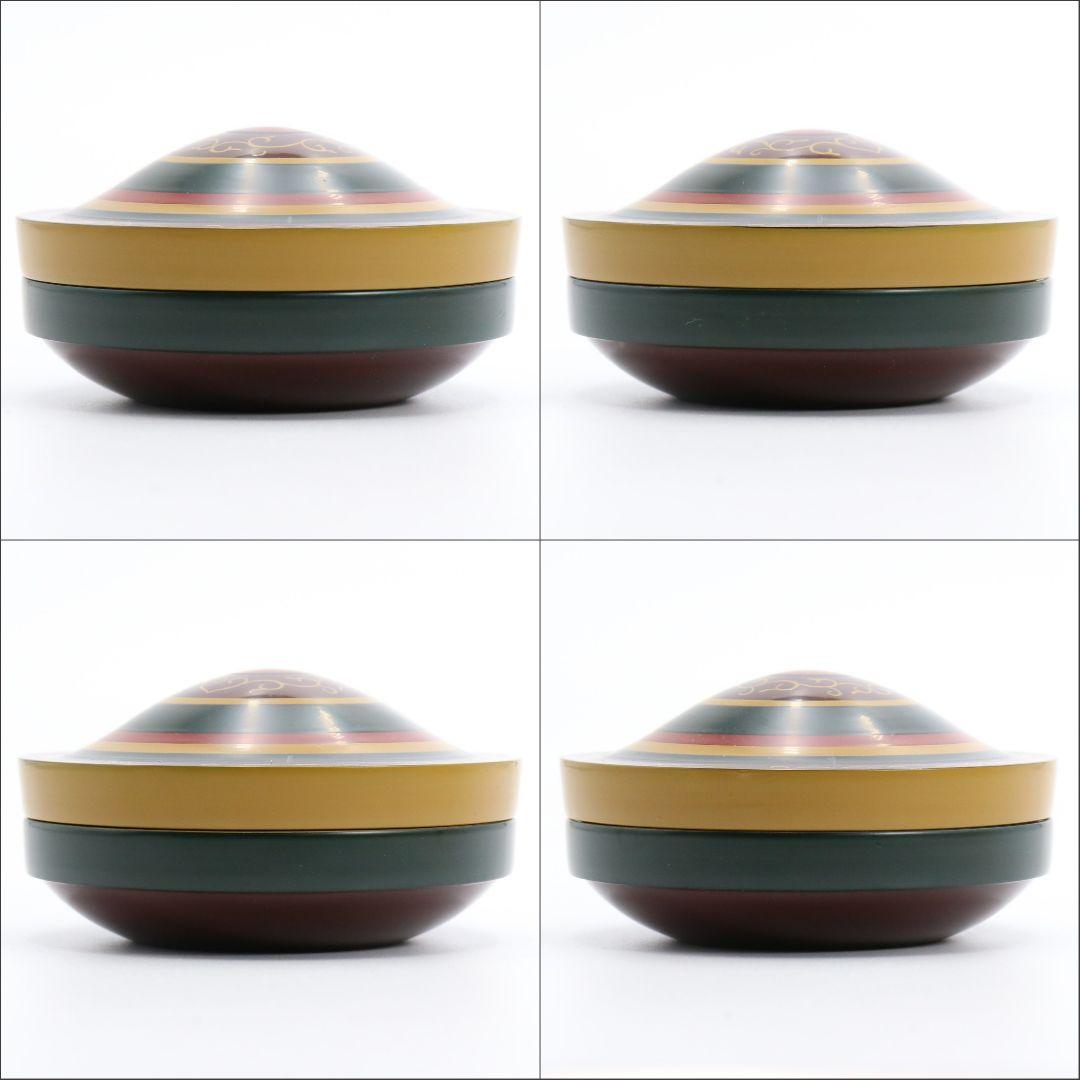 中嶋宗峰作 独楽香合 茶道具 共箱 C308 NT2