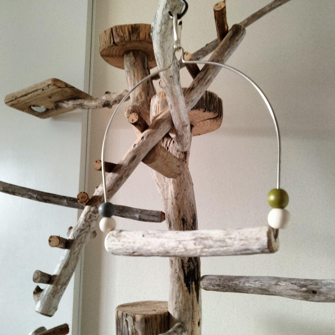 バードアスレチックジム大型 ㊹ 天然木 自然木 流木 止まり木 インコ