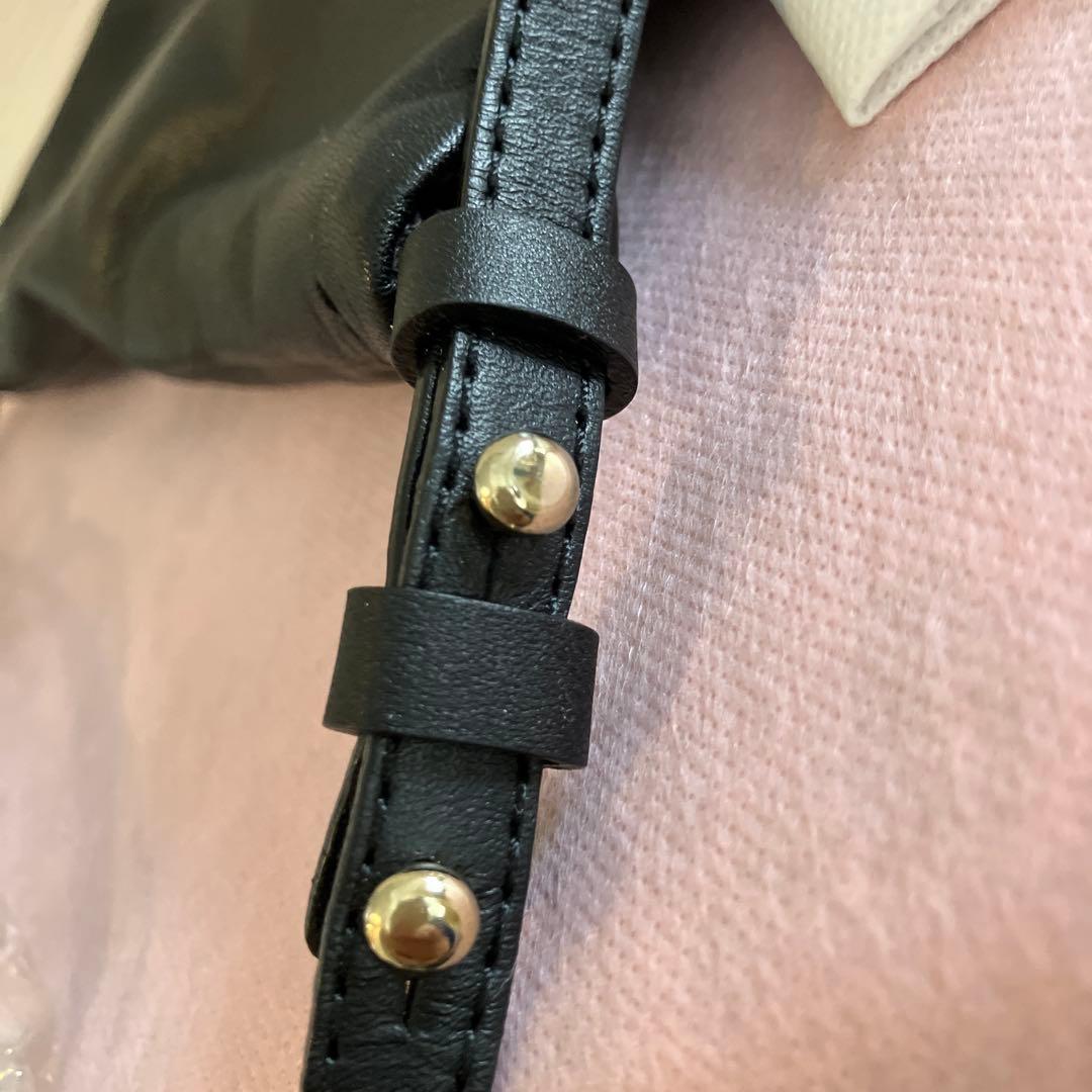 【gemeil ジェムイル】ワンハンドルミニショルダーバッグ ブラック　斜め掛け