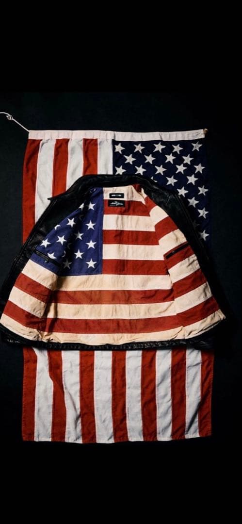 WIND AND SEA x ローリングストーンズレザージャケット 限定15着品