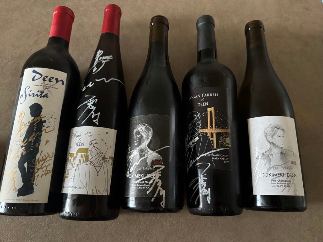 DEEN 池森秀一プロデュースワイン7本　直筆サイン入り/ライブグッズ　池森そば DEEN 池森秀一プロデュースワイン7本 直筆サイン入り/ライブグッズ
