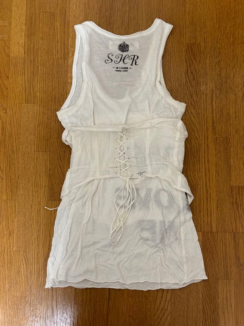 SHARE SPIRIT コルセットタンクトップ ホワイト