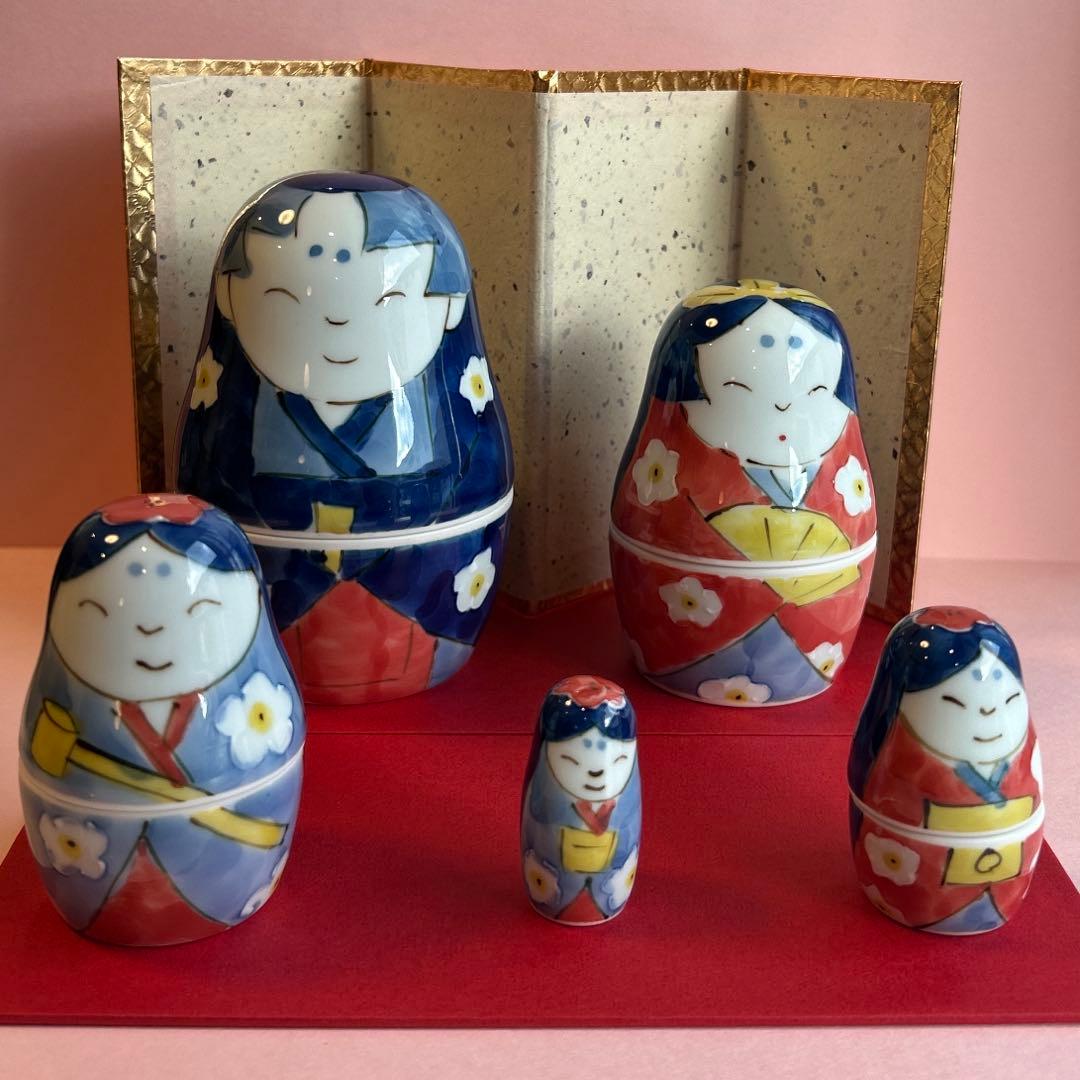 波佐見のお雛さん 有田焼 マトリョーシカ 雛飾り ひな祭り 桃の節句