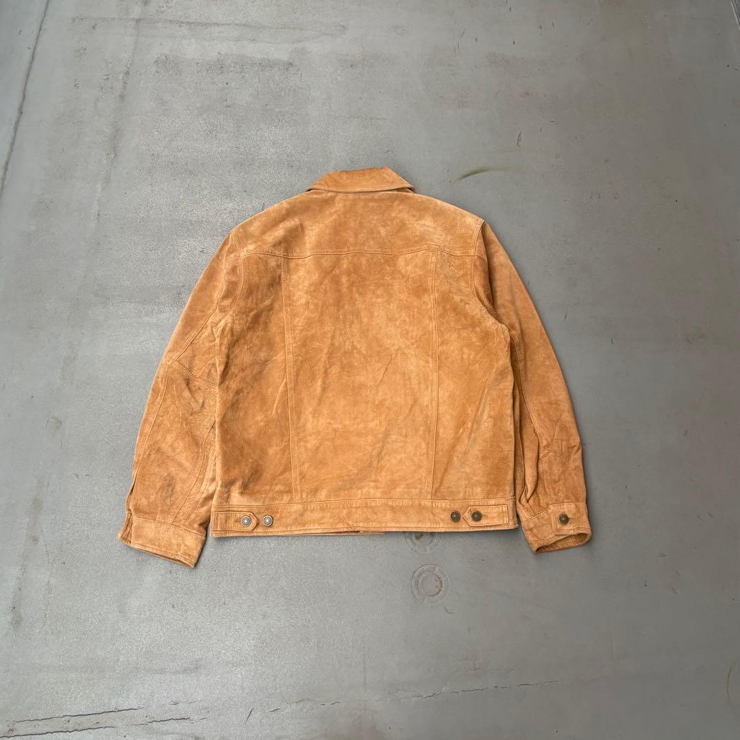 90s Eddie bauer スエードジャケット　ジージャン ブラウン　希少