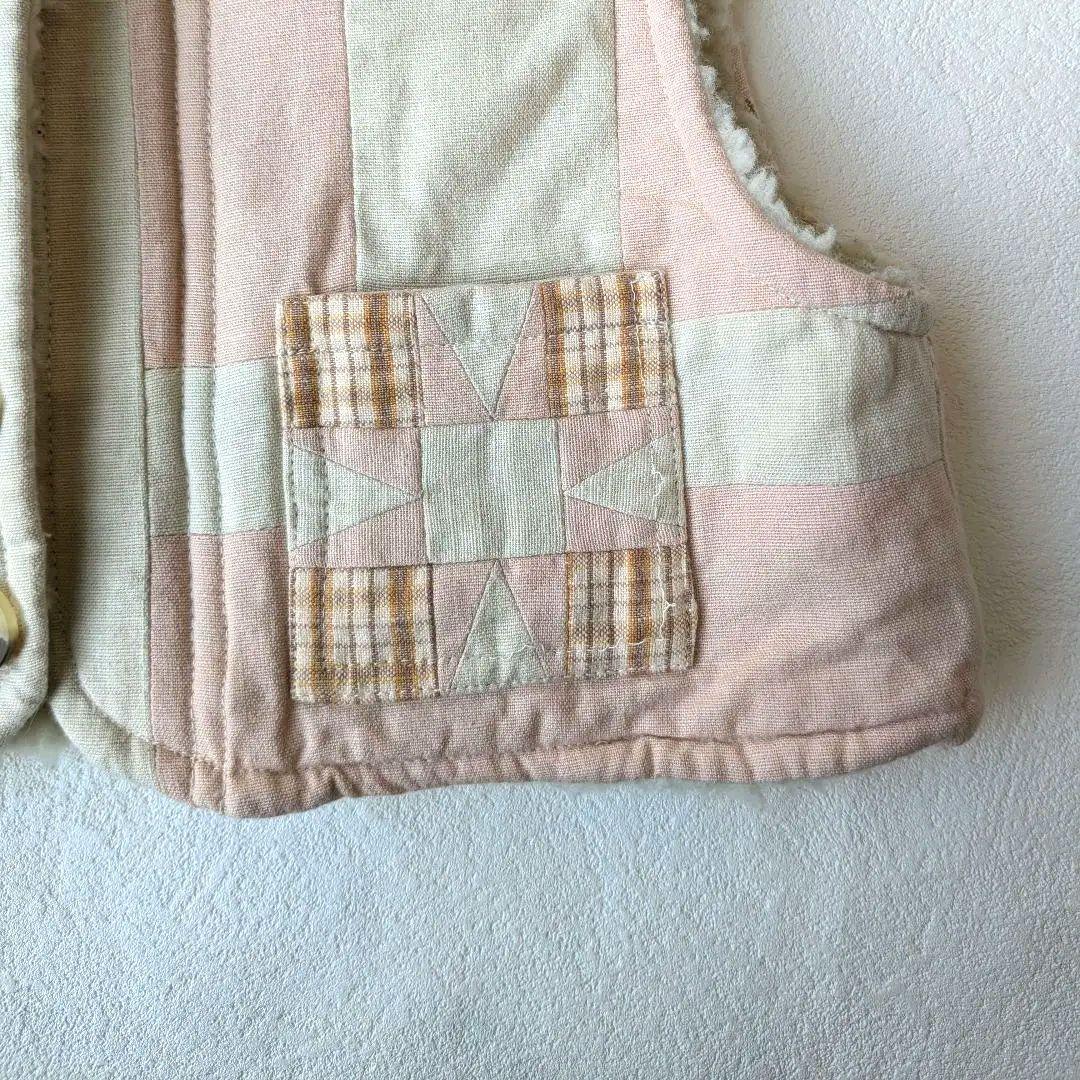 レア Apolina パッチワークベスト 2-3Y