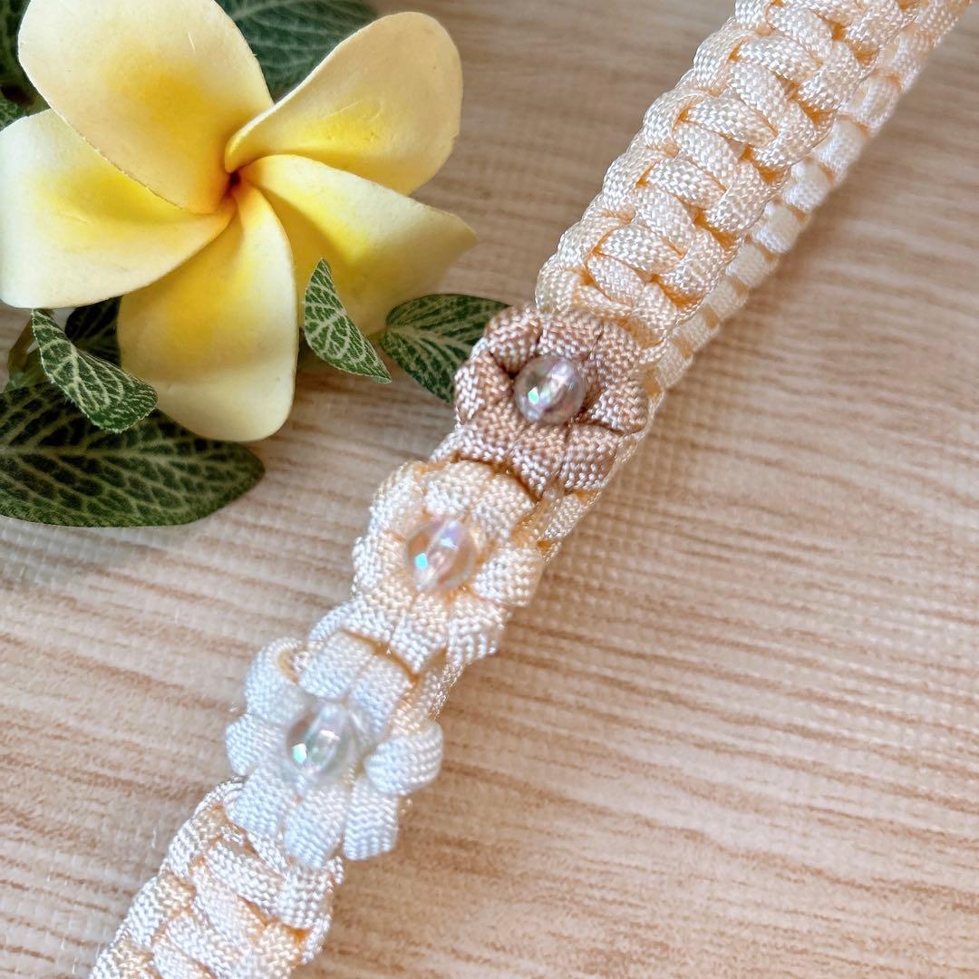 パラコードリードカフェリードダブルハート編みNo.124