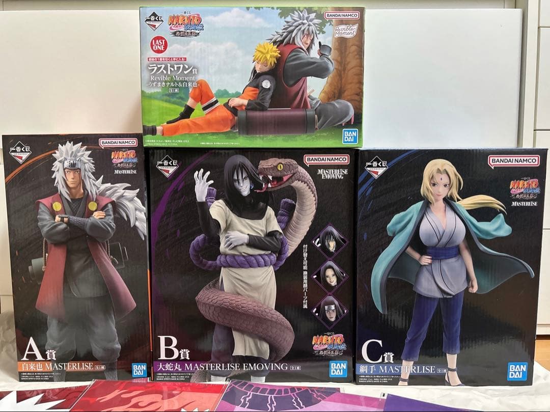 ナルト1番くじフィギュアコンプリート5点セット【ラストワン含む】