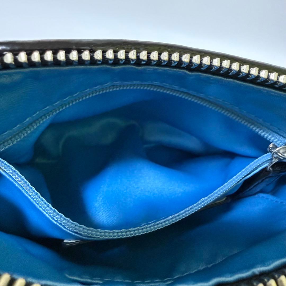 バッグ Coach Poppy Sequin Pouch with Chain