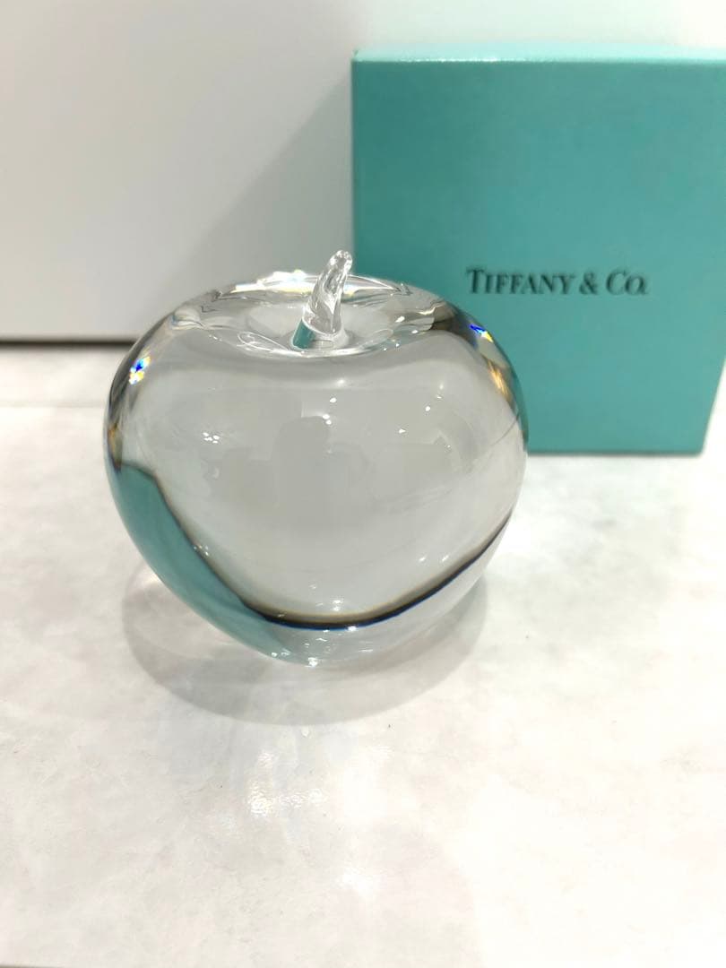 送料無料 希少！ティファニー アップル ペーパーウェイト TIFFANY & Co