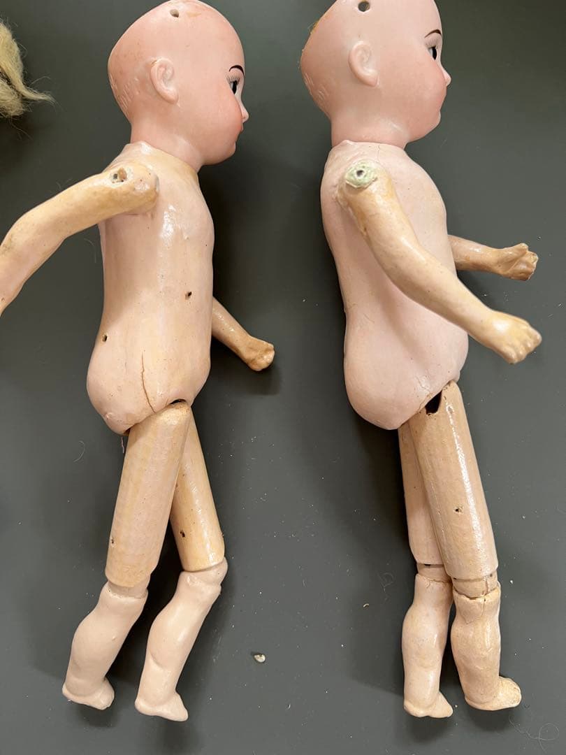 アンティーク】ドイツ製ビスクドールアーモンドマルセル1894ペア