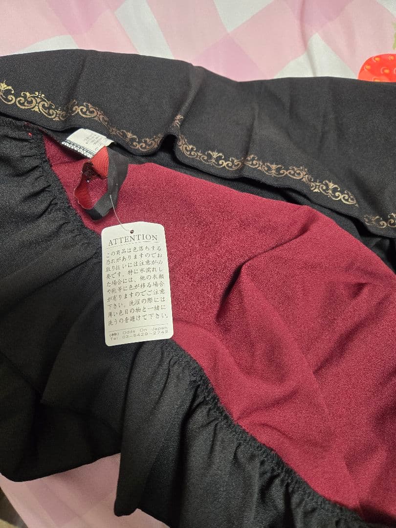 ozz☆ozz on☆赤黒フリルスカート☆ゴスロリ☆華ロリ☆チャイナ