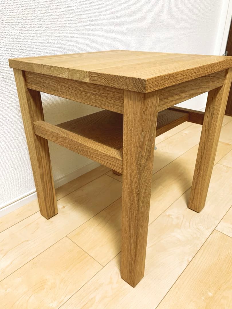 ☆無印良品☆木製サイドテーブルベンチ オーク材