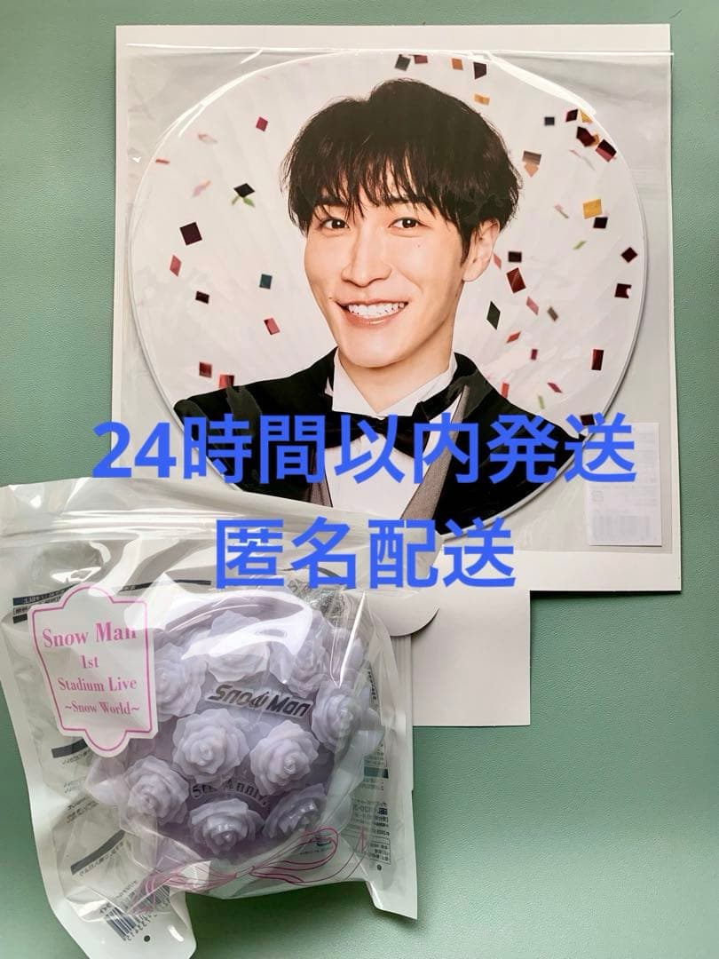 SnowMan RAYS ペンライト1本 うちわ目黒蓮 合計2点セット アイドル