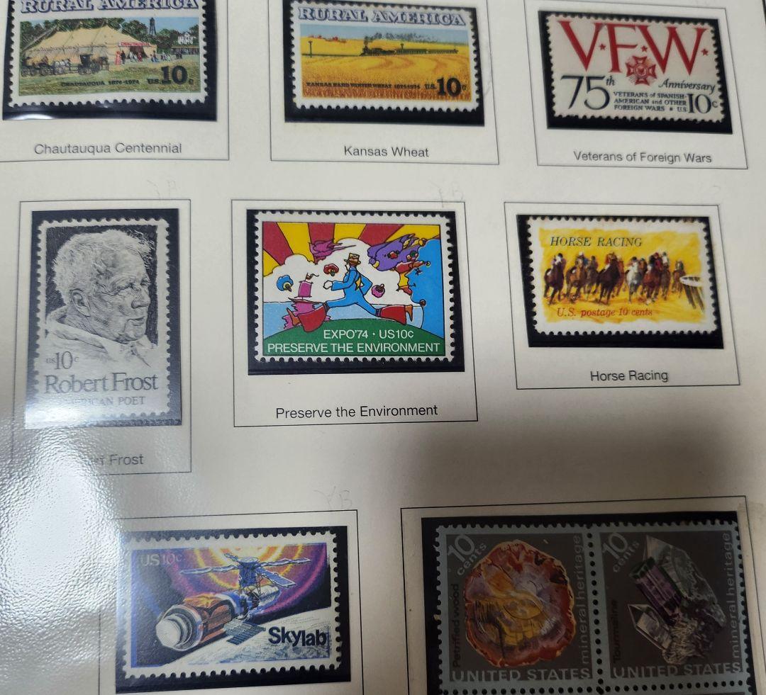 アメリカ 使用済み切手 一冊 1893-1977 1c-13cents