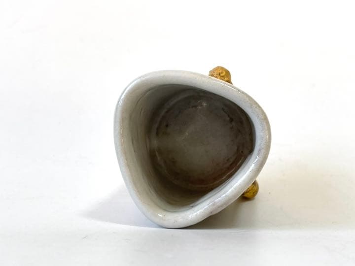 作家物 三輪和彦 萩焼 三つ足盃 筒盃 筒杯 ぐい呑 三輪