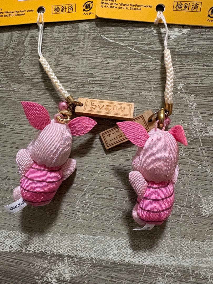 ディズニーキャラクター ストラップ ちりめん ねつけ セット