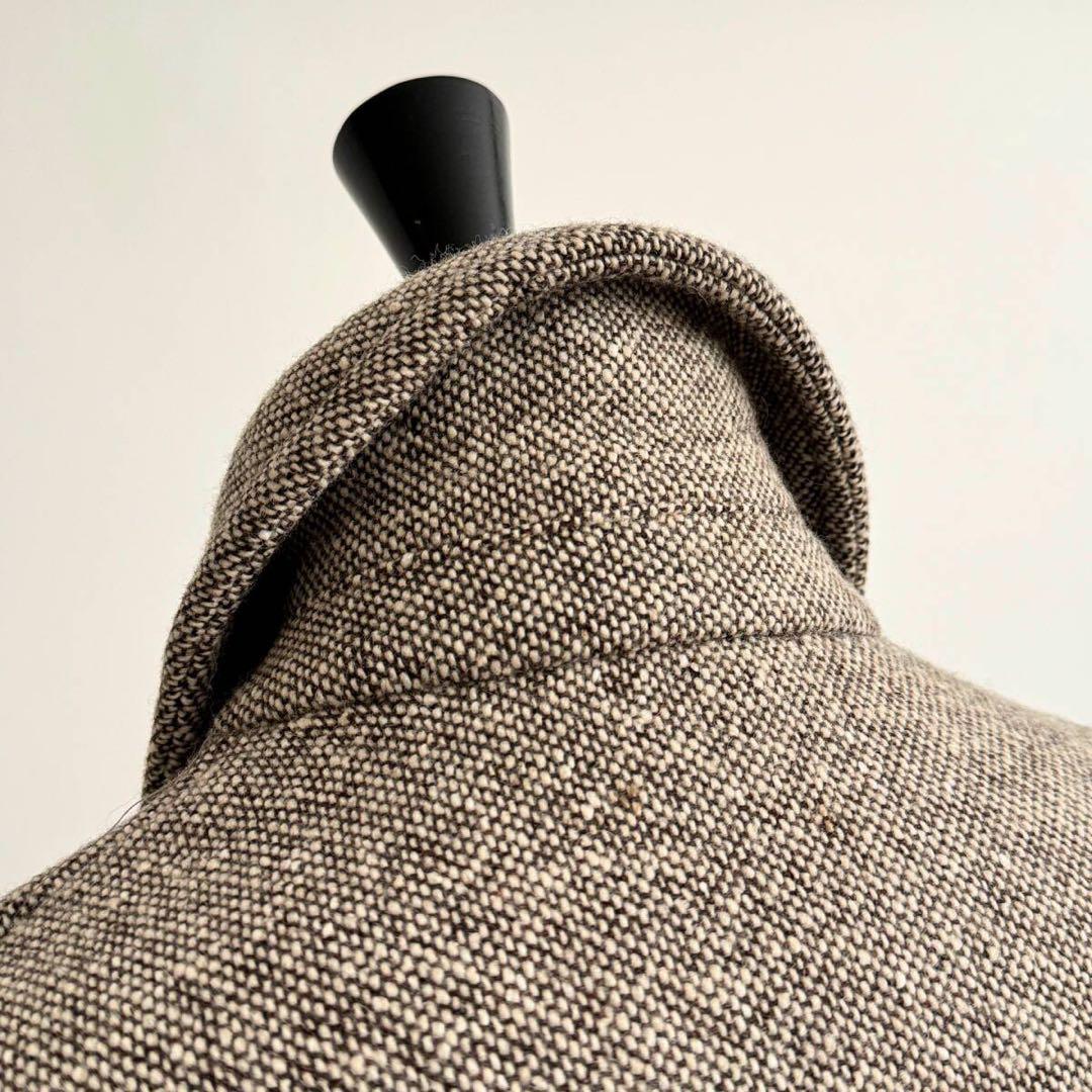 Brooks Brothers 英国製 ツイードハーフコート