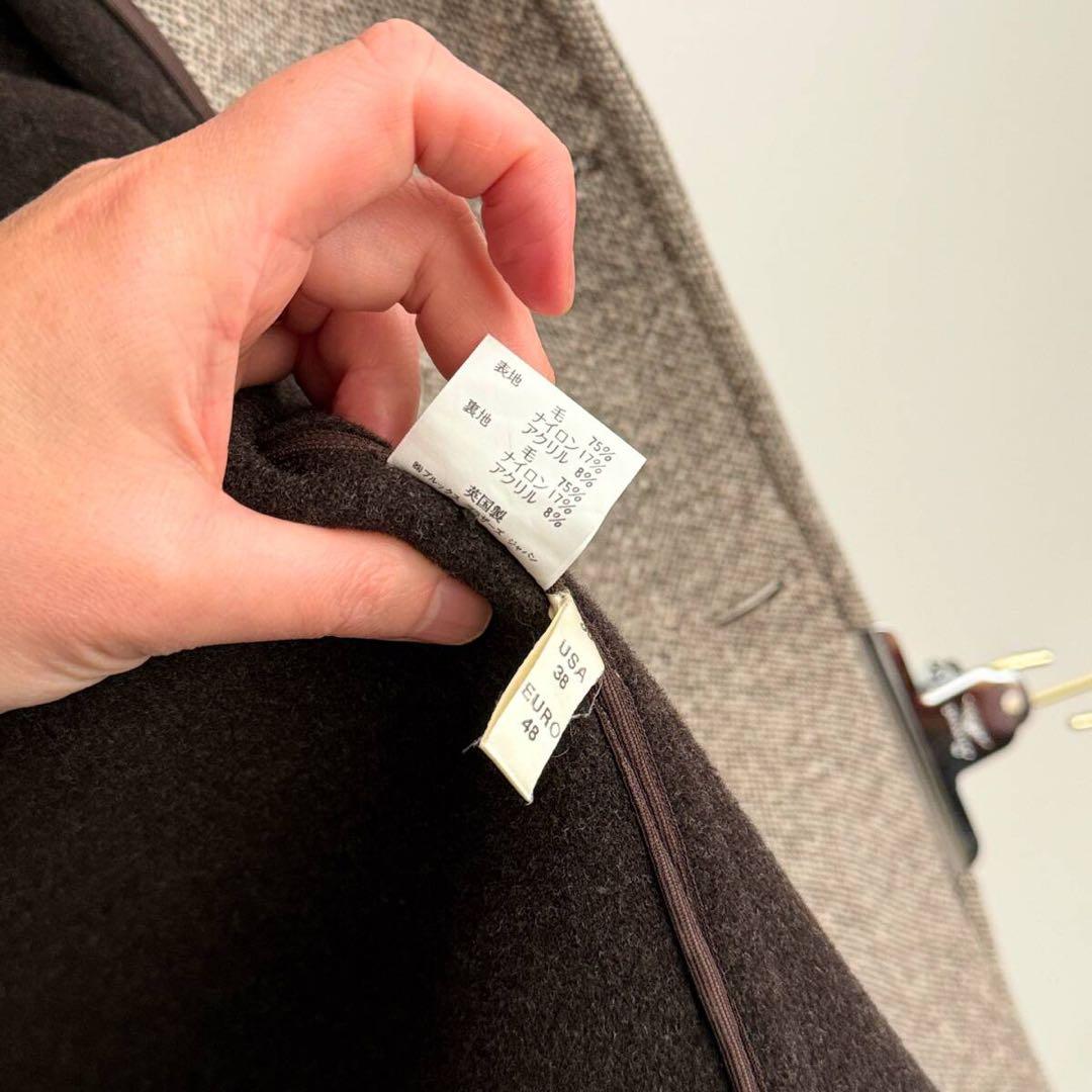 Brooks Brothers 英国製 ツイードハーフコート