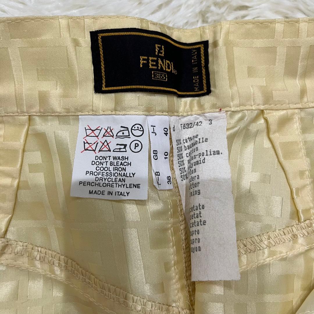 FENDI フェンディ ズッカ柄 ロゴ ナイロン スカート