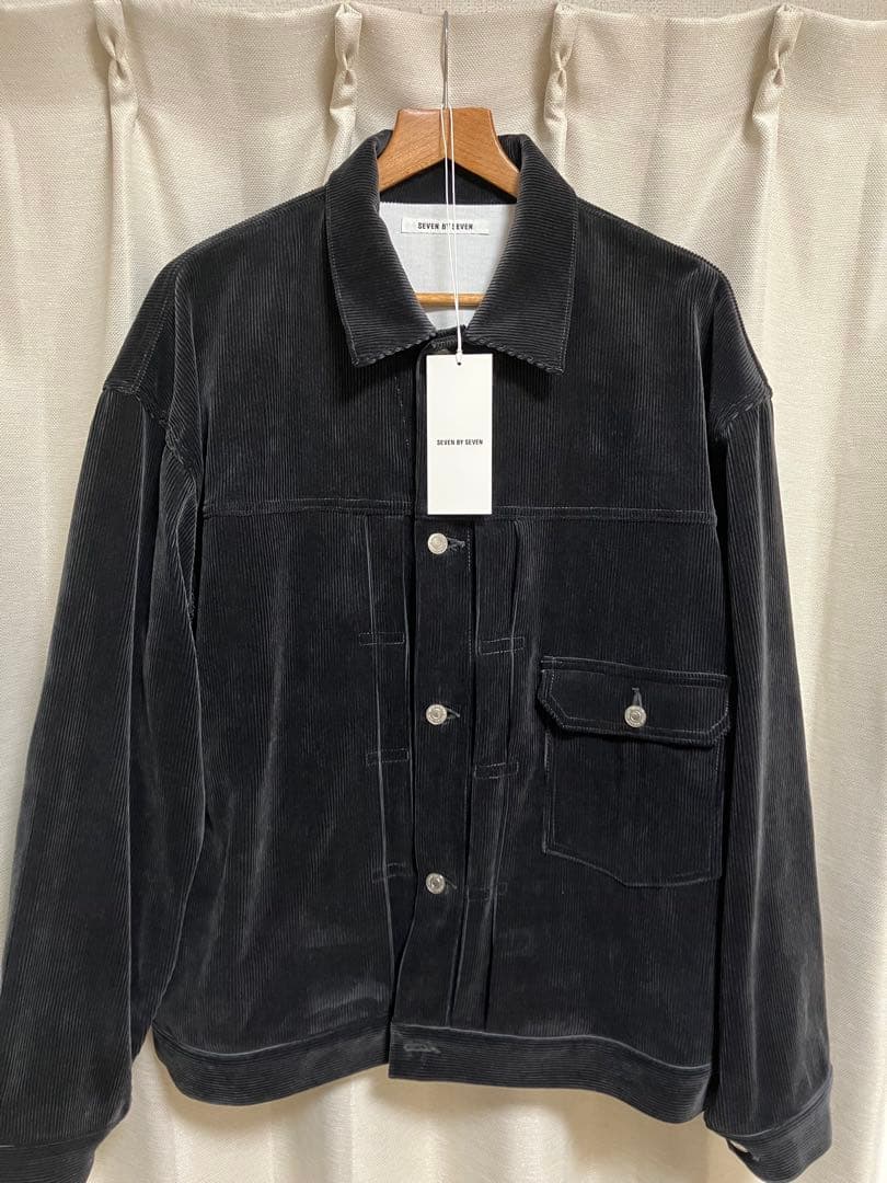 SEVEN BY SEVEN 24AW コーデュロイジャケット グレー　Ｌ