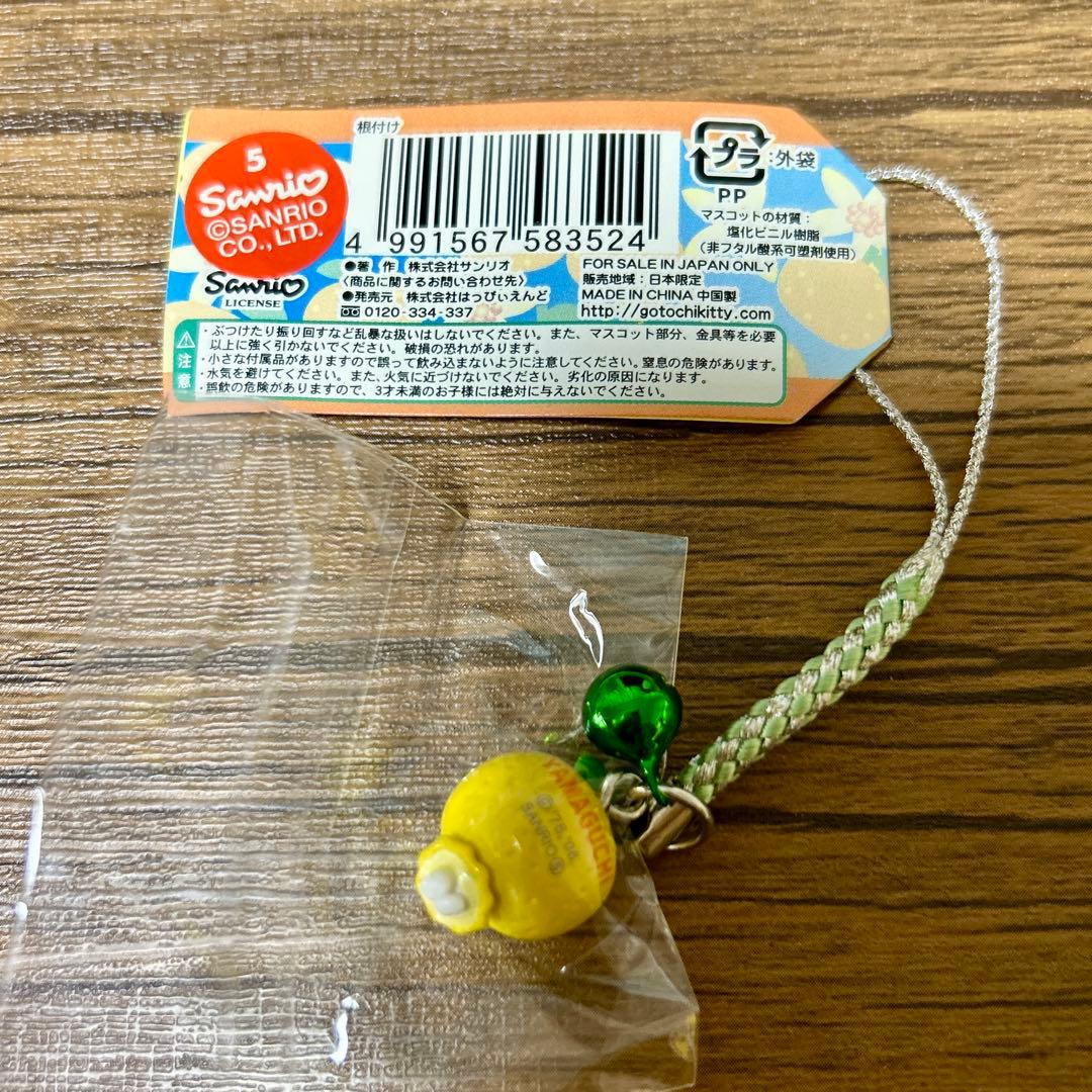 ご当地キティ 山口限定 夏みかん 根付けストラップ ハローキティ