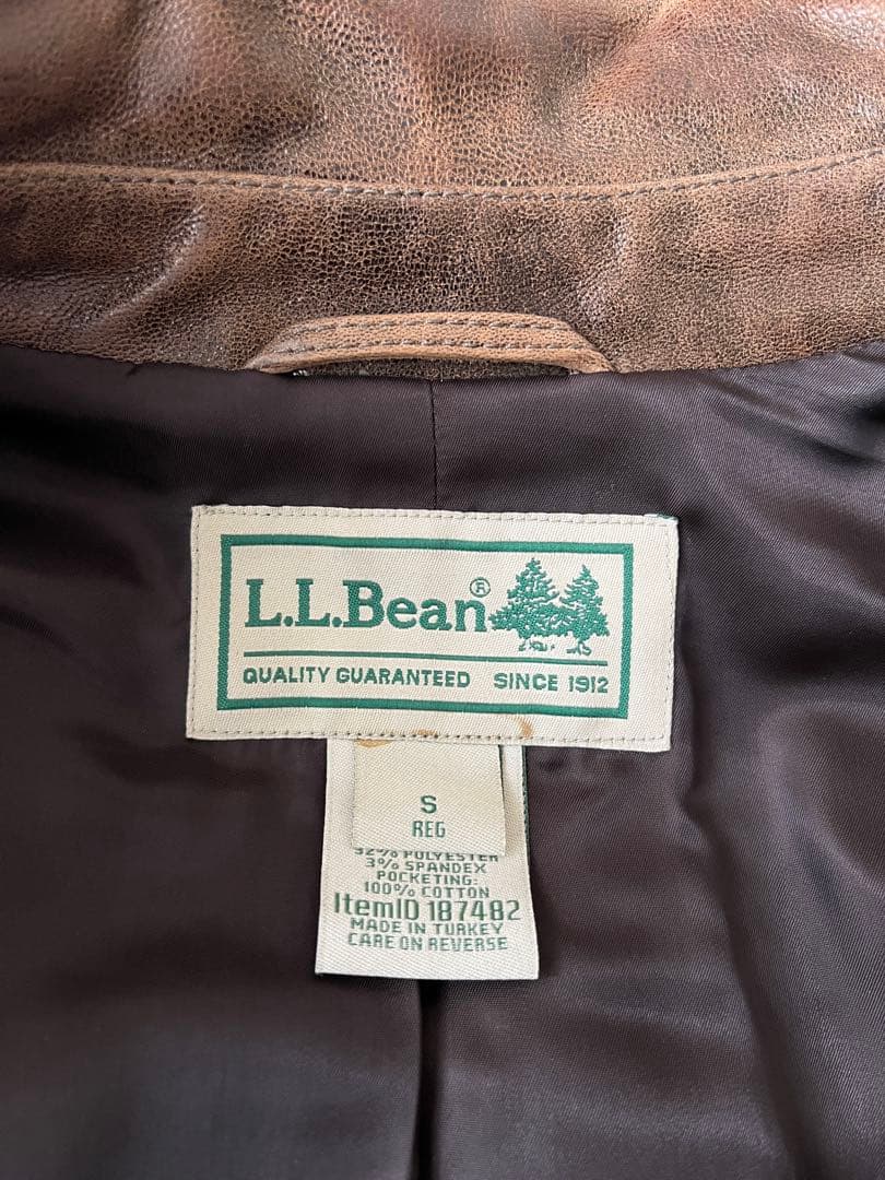 L.L.Bean レザーフライトジャケット A-2タイプ Sサイズ 本革