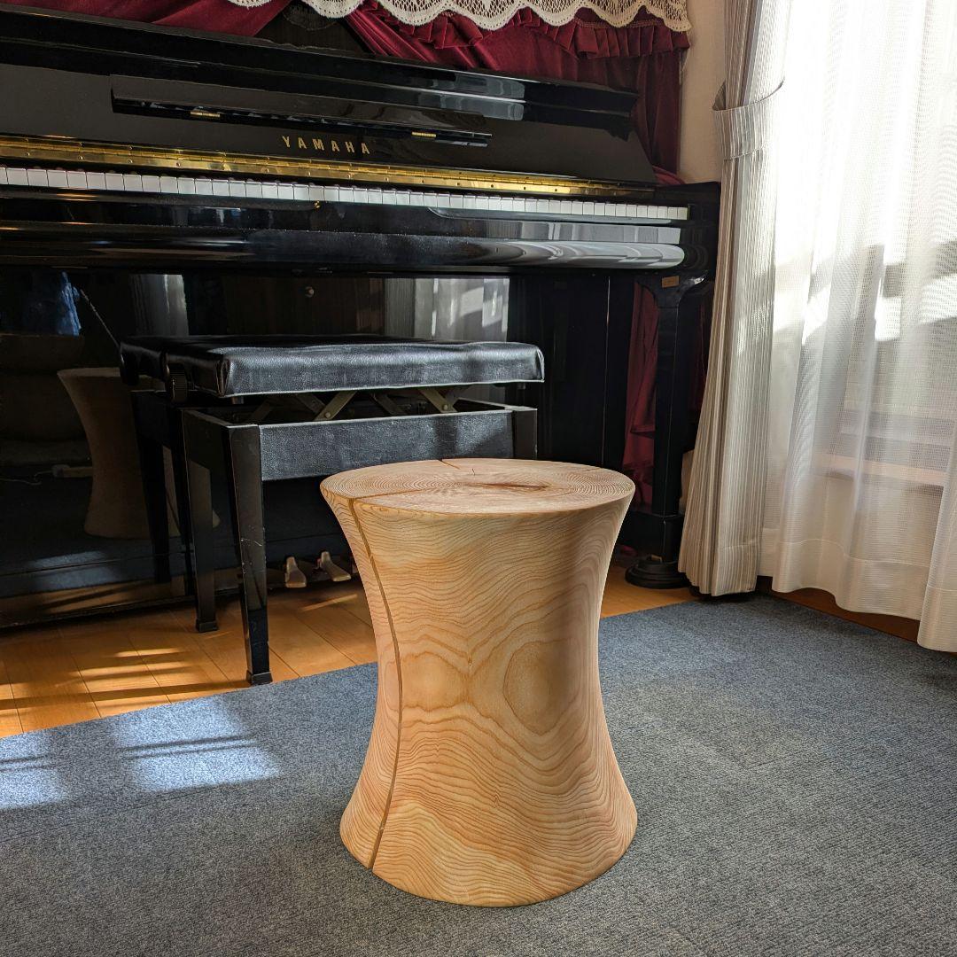 outdoorman　檜⑤　丸太　椅子　スツール　高さ約40㎝