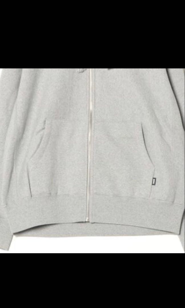 FTC グレー ジップアップフーディ　L
