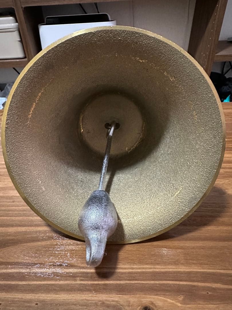 (美品)長畑製作所 マリンベル 号鐘 船舶鐘 真鍮製 釣鐘 NY-200型 呼鈴