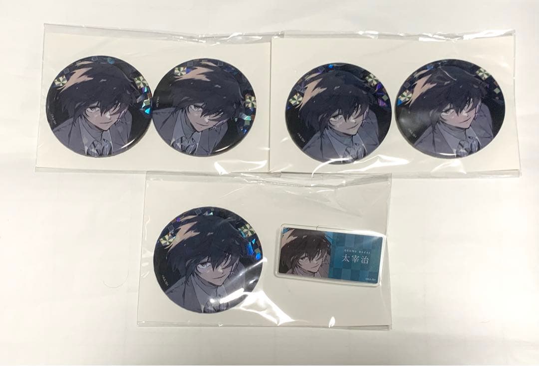 文スト 太宰治 ホログラム缶バッジ c104