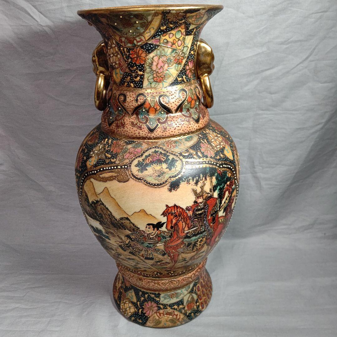 薩摩焼 武者芸者文花瓶 36cm 薩摩焼 武者芸者文花瓶 36cm 薩摩焼 武者芸者文花瓶 36cm Yahoo