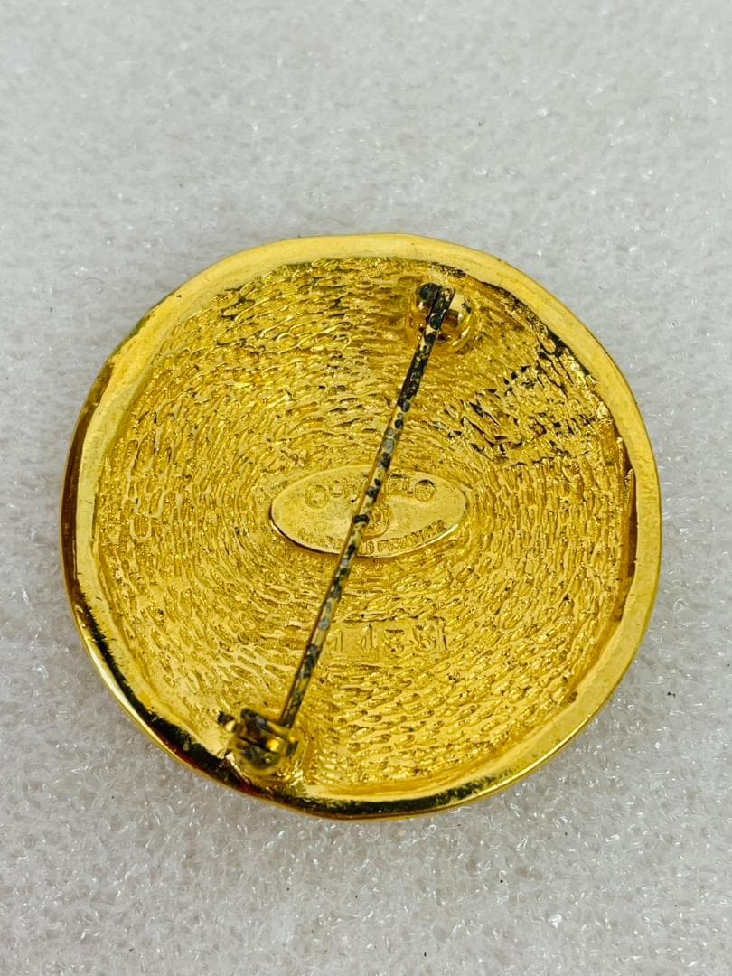 ⭐️ワケあり⭐️シャネル ラウンド カンボン ブローチ ヴィンテージ