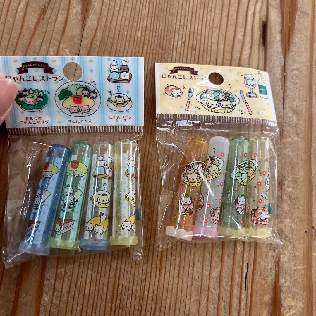 平成レトロ にゃんにゃんにゃんこ にゃんこレストラン 鉛筆キャップ 2