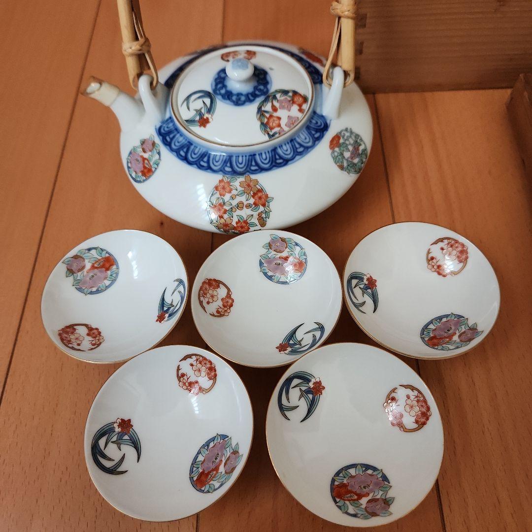 深川製磁 金彩染錦花丸紋 直燗揃 - メルカリ