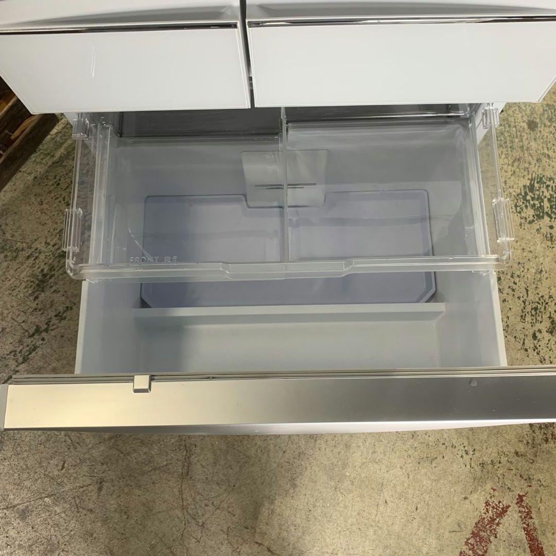 J564 フレンチドア冷蔵庫 三菱 455L 2019年製 ガラストップ