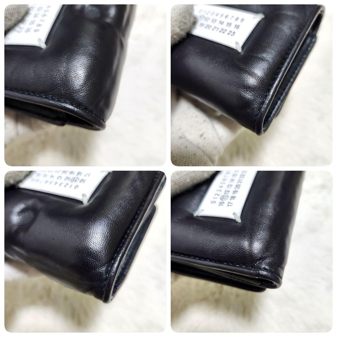 ✨極美品　正規品✨マルジェラ　三つ折り　グラムスラム　カレンダー　ステッチ　黒
