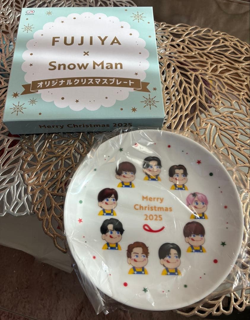 不二家 FUJIYA Snow Man オリジナル クリスマス プレート 皿 - メルカリ